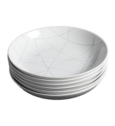 Grafik Porcelain Soup Plate 6-piece Set - 20 Cm
