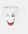 Home Deco and More Stoneware Smiling Face Mug, Packshot View