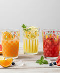 Home Deco and More Fruit Design Drinking Glass, Packshot View