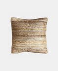 Deko and Co Lurex Square Jute Cushion, Silver, 45x45-cm, Packshot View