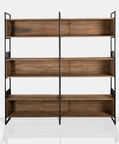Home Deco and More Judy Iron Pine Bookcase, Packshot View