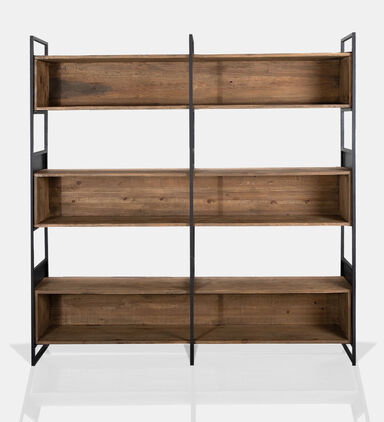 Home Deco and More Judy Iron Pine Bookcase, Packshot View