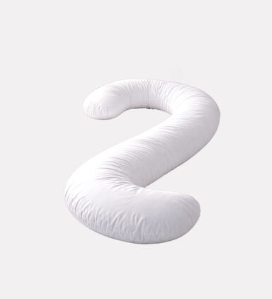 Home Deco and More Microfiber Pregnancy Pillow, White, 2900-gr, Packshot View