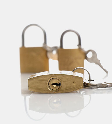 Metal Padlock 3-piece Set