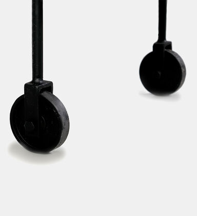 Home Deco and More Jitsu Wheeled Iron Marble Bar Trolley, Packshot View