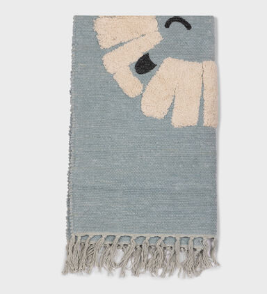 Dyed Cotton Chenille Lion-print Rug