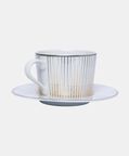 Glint Porcelain Gold Details Tea Cup Saucer Set