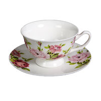 Flowerfield Porcelain Tea Cup Set
