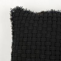 Home Deco and More Iris Woven Knit Handmade Cushion, Anthracite, 45x45x45-cm, Packshot View