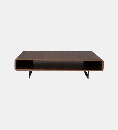 Home Deco and More Mount Rectangular Walnut Coffee Table, Packshot View