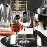 Salt and Pepper Glass White Wine Salute Set, Packshot View