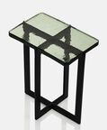 Home Deco and More Delta Glass Side Table 2-piece Set, Packshot View