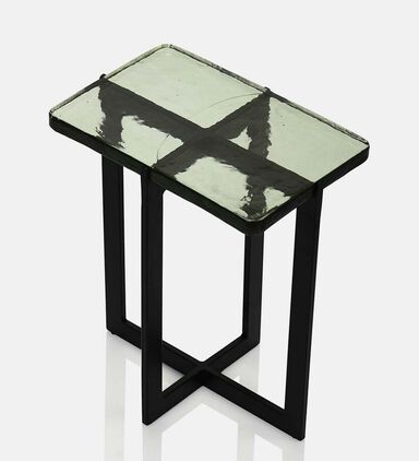 Home Deco and More Delta Glass Side Table 2-piece Set, Packshot View