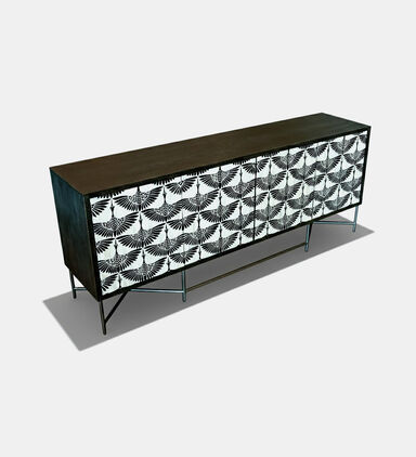 Home Deco and More Swan Iron Buffet Table 203 X 45.5 X 81 Cm, Packshot View