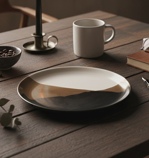 Africa Stoneware Glaze Pasta Plate