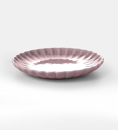 Stoneware Ribbed-edge Plate