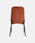 Home Deco and More Sky Plywood Steel Dining Chair, Brick, Packshot View