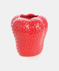 Home Deco and More Strawberry-shape Flower Pot, Red, 20-cm, Packshot View