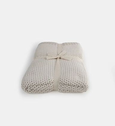Cannon Dual Tone Knitted Cotton Throw, Packshot View