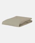 Home Deco and More Cotton Satin Bed Fitted Sheet, Taupe, 160x200-cm, Packshot View