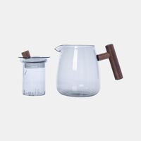 Wooden Handle Tea Pot - 17x11x13.5 Cm
