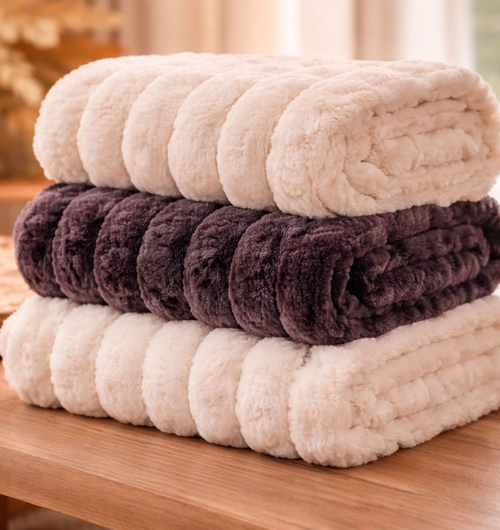 Plaid Woven Throw Blanket