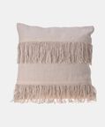 Home and Styling Cotton Tassels Vaccumed Cushion, Packshot View