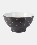 Stoneware Hearts Design Bowl
