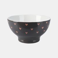 Stoneware Hearts Design Bowl