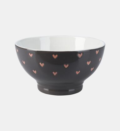 Stoneware Hearts Design Bowl