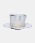 Glint Porcelain Gold Details Tea Cup Saucer Set