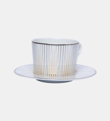 Glint Porcelain Gold Details Tea Cup Saucer Set