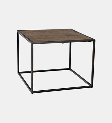 Home Deco and More Quadro Round Top Wooden Coffee Table, Packshot View