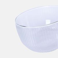 Double Wall Stripe Clear Glass Mug 2-piece Set - 500ml