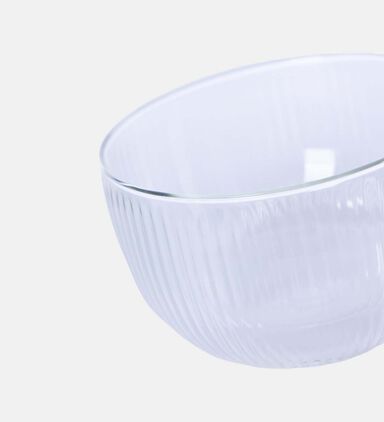 Double Wall Stripe Clear Glass Mug 2-piece Set - 500ml