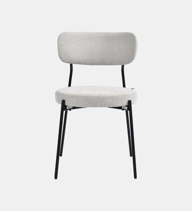 Home Deco and More Archie Fabric Steel Dining Chair, Packshot View