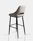 Home Deco and More Koni Iron Tube Bar Chair, Beige, Packshot View