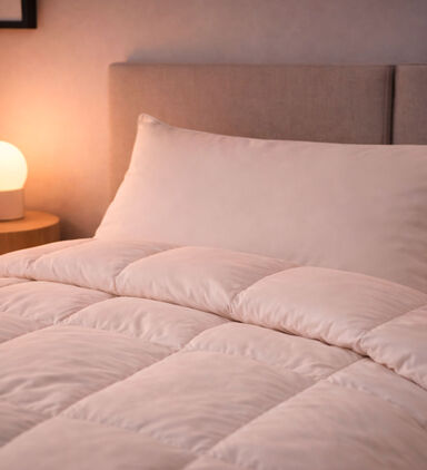 Home Deco and More Goose Down-85-feather Comforter, White, 160x200-cm, Packshot View
