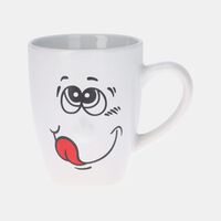 Home Deco and More Stoneware Wink Smiling Face Mug, Packshot View