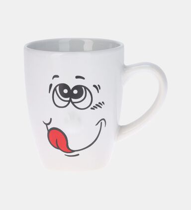 Home Deco and More Stoneware Wink Smiling Face Mug, Packshot View