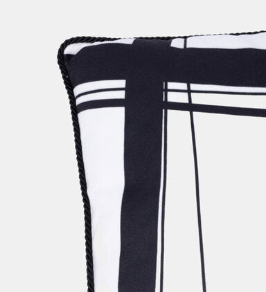 Baci Milano Optical Print Velvet Throw Pillow, Packshot View