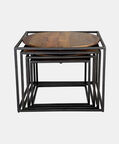 Home Deco and More Quadro Round Top Wooden Coffee Table, Packshot View
