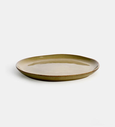 Home Deco and More Contrast Rim Round Plate, Packshot View