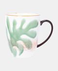 Home Deco and More Leaf Print 2-piece Porcelain Mug Set - 9 X 10.5 Cm, Packshot View