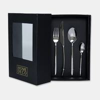 Home Deco and More Stainless Steel 18/0 24-piece Cutlery Set, Packshot View