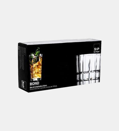 Bond Glass Lined High Balls 4-piece Set 370 Ml