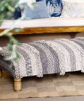 Home Deco and More Wendy Handloom Ottoman, Packshot View