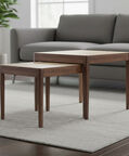 Light and Living Stijn Wood Side Tables 2-piece Set, Packshot View