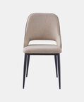 Home Deco and More Koni Iron Tube Dinning Chair, Beige, Packshot View