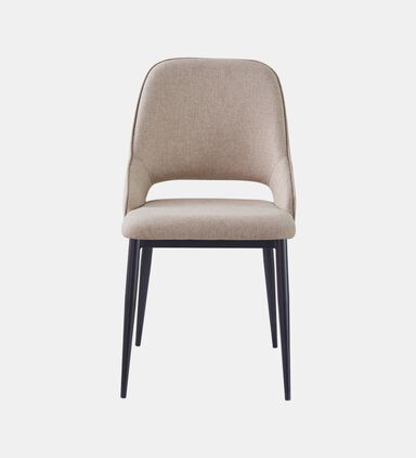 Home Deco and More Koni Iron Tube Dinning Chair, Beige, Packshot View